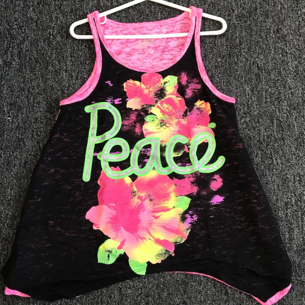Justice Peace Tank Top Size 10